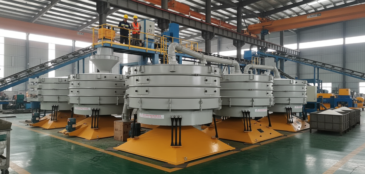 PVC粉末又“抱团”停机？银星圆形摇摆筛一招破解，效率提升超60%