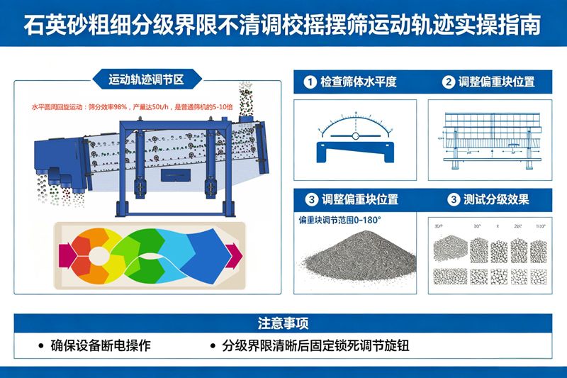 石英砂粗细分级界限不清调校摇摆筛运动轨迹实操指南